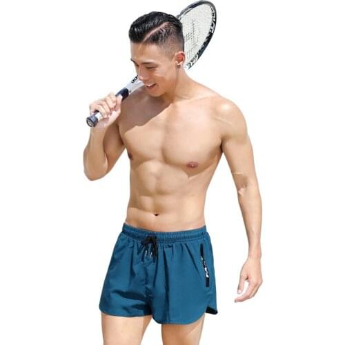 Swim Trunks for Men Embarrassing Loose-fitting Quick-drying Men Swimming Trunks Boxer Suit Beach Pants Hot Spring Swimming Gear