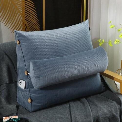 Backrest Wedge Reading Pillow Adjustable Back Pillow Bedroom Office Chair Rest Pillow Maternity Lumbar Pad Back Support Cushion