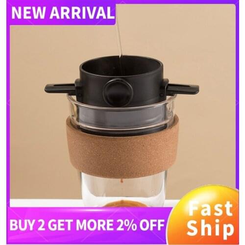 Coffee Filter Portable Stainless Steel Foldable Drip Coffee Tea Holder Easy Clean Reusable PaperlessCoffee Dripper Filter