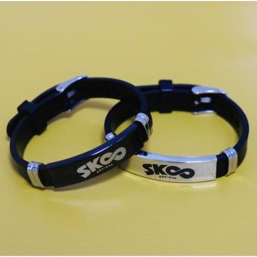 Anime SK8 The Infinity COSPLAY Bracelets Stainless Steel Infinity Slide Silica Wearable Adjustable Bracelets