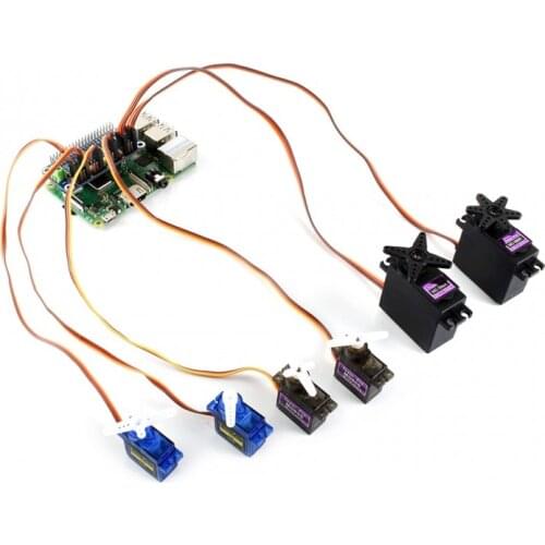 Waveshare Servo Driver HAT 16-Channel 12-bit I2C Interface compatible with Raspberry Pi Zero/Zero W/Zero WH/2B/3B/3B