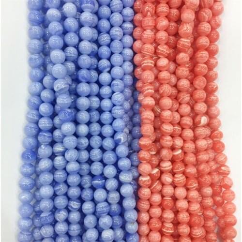 Synthesis Argentina Rhodochrosite Stone Loose Spacer Beads Purple Agates For 6/8/10mm Bracelet Necklace Jewelry Accessories