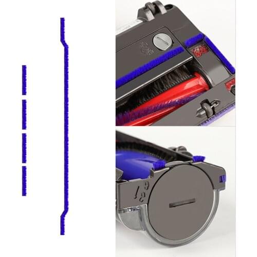 5Pcs Replacement Soft Plush Strips for Dyson V6 V7 Series Vacuum Cleaner Soft Roller Head Replacement Accessories Parts