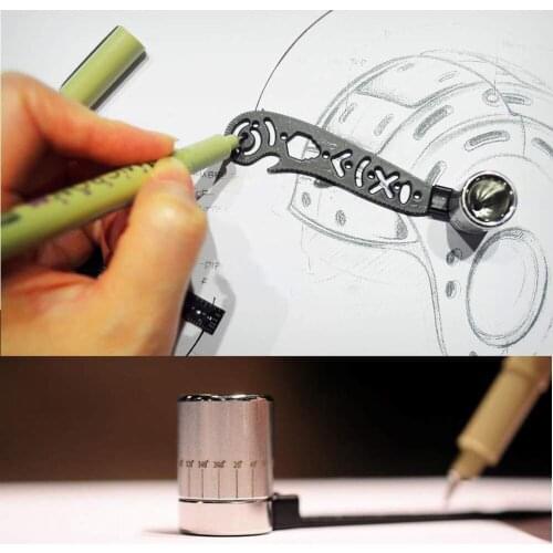 Outdoor Multifunction Ruler Opener Mini Compass Protractor Combo-Circles Drawing The Most Versatile and Portable Tool