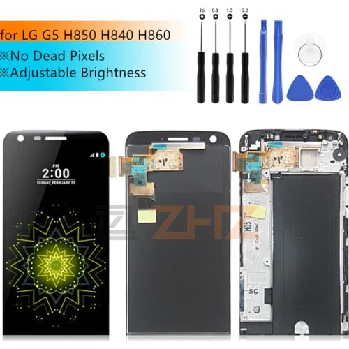 Super quality lcd for LG G5 LCD Display Touch Screen Digitizer Assembly for LG H840 H850 H860 H820 with frame Repair parts