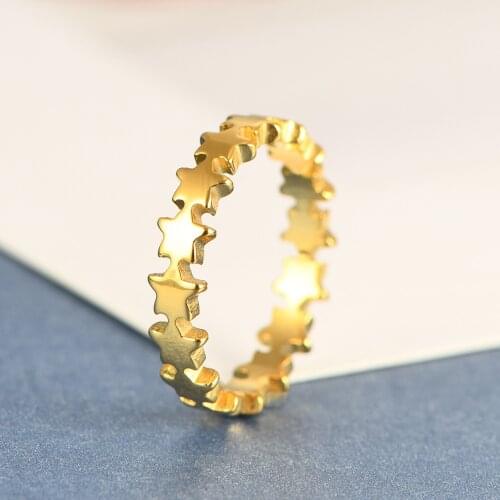 Hot Sale Stainless Steel Ring Love Heart Star Party Ring For Women Wedding Rings Original Fine Jewelry