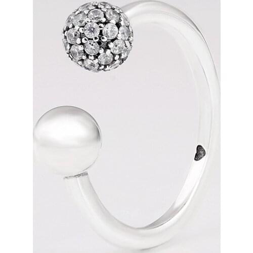 Original With Crystal Rings For Women 925 Sterling Silver Ring Wedding Party Gift Europe Jewelry