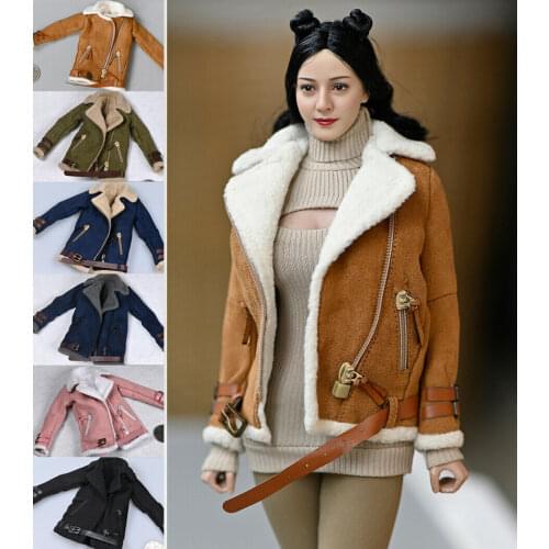 1/6th Soldier Accessories Lamb Velvet Jacket Tops Model for 12" Female