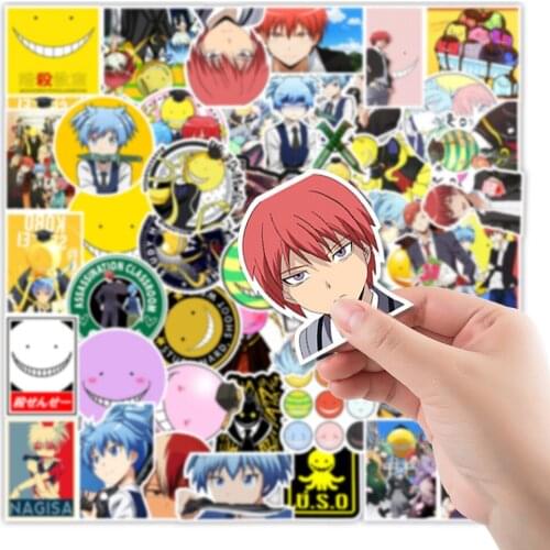 10/50Pcs Japan Anime Assassination Classroom Graffiti Cartoon Stickers for Luggage Laptop Skateboard Decal Pegatina Sticker