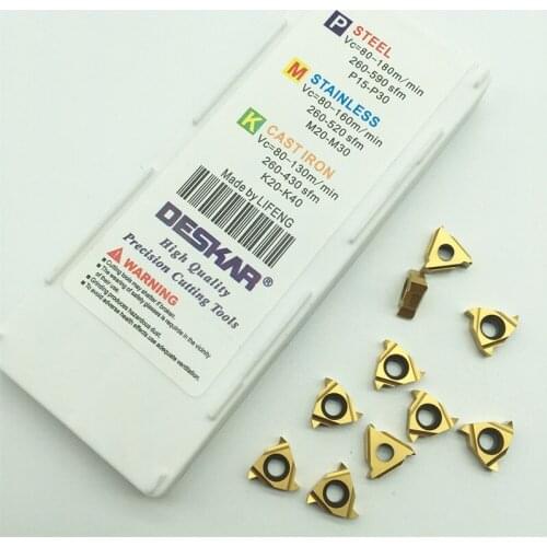 11IR AG60 LDC Carbide Alloy Inserts Internal Threading Inserts for Stainless