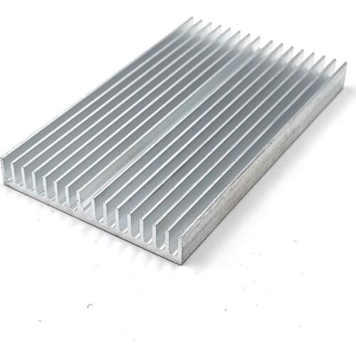 2PCS 100x60x10mm Rectangle Heat Sink 100mm Cooling Aluminum Board Radiator Heatsink Plate for COB LED Light Lamp Lighting 50W