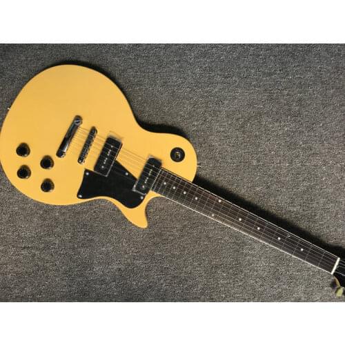 2021 High quality electric guitar yellow colour,Silver hardware ,P90 pickup,Free shipping