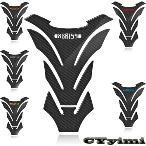 3D Carbon Fiber Motorcycle Fuel Tank Pad Cover Protector Decal Stickers For Yamaha XSR155 xsr 155 Xsr155