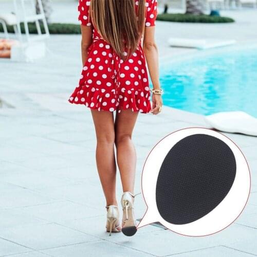 4/6/8/10 Pcs Anti-Slip Adhesive Rubber Shoes Grip Pads Forefoot Sticker High-Heeled Sole Protector Cover Insole Male Or Female