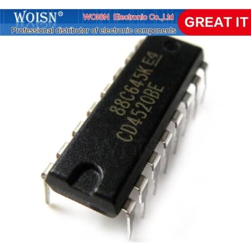 5pcs/lot CD4520BE CD4520 DIP-16 new original In Stock