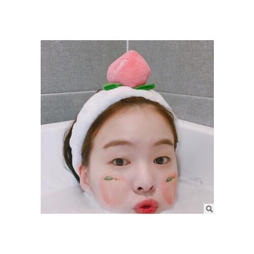 50pcs/lot DIY Multi Simple Plush Juicy Peach Headband Heart Head Bands Hair Care & Styling Tools HA813