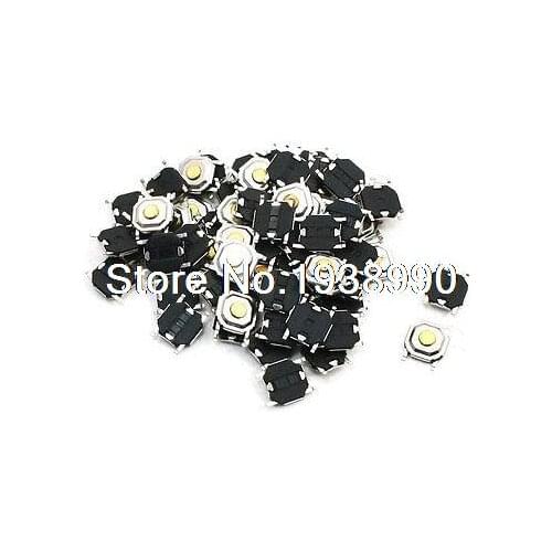 68 x SMD SMT 4-Terminal Momentary Round Push Button Tactile Switch 5x5x1.5mm