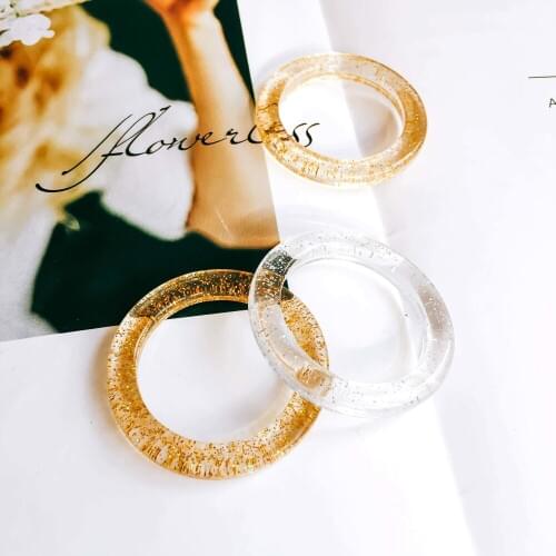 Acrylic Round Shape Earring Accessories Pendant Necklace Charms Jewelry Finding Diy Handmade Material 8pcs