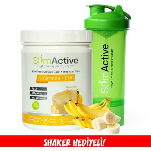 Slim Active Formula 1 Healthy Meal Nutritional Banana 420g Milk Protein L-Carnitin CLA Prebiotic Stevia Slimming Product
