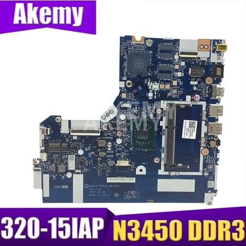 For Lenovo 320-15IAP notebook motherboard DG424 DG524 NM-B301 motherboard CPU N3450 DDR3 100% test work free shipping 5B20P20644