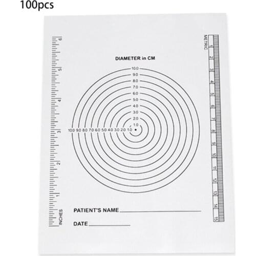 Wound Measuring Bullseye Guide Me dical Ruler Disposable Me dical & Dermatology Bullseye Circle Wound Measurement Rulers