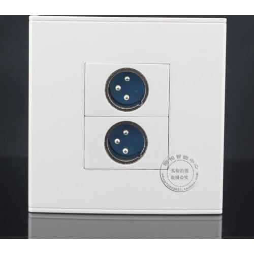 Wall Face Plate 2 XLR Jack Outlet Socket Assorted Panel Faceplate