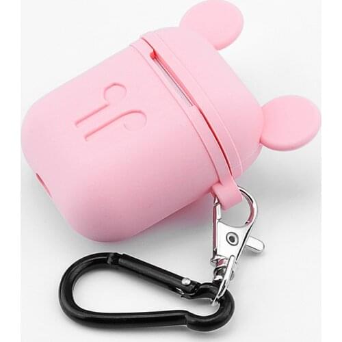 Soft Silicone Case For AirPods 1 2nd Earphone Cases Air pods Protective Cover Charging box 3D Cute Cartoon Protective Cover