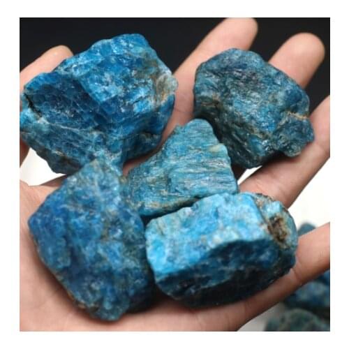 Natural Madagascar Apatite Crystal Rough Raw Stone Rock Specimen