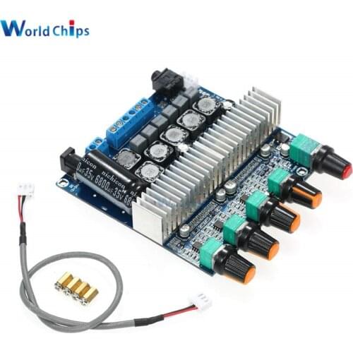 Diymore TPA3116 Subwoofer Amplifier Board 2.1 Channel High Power Bluetooth 4.2 Audio Amplifier Board 2x50W DC12V-24V 2*50W+100W