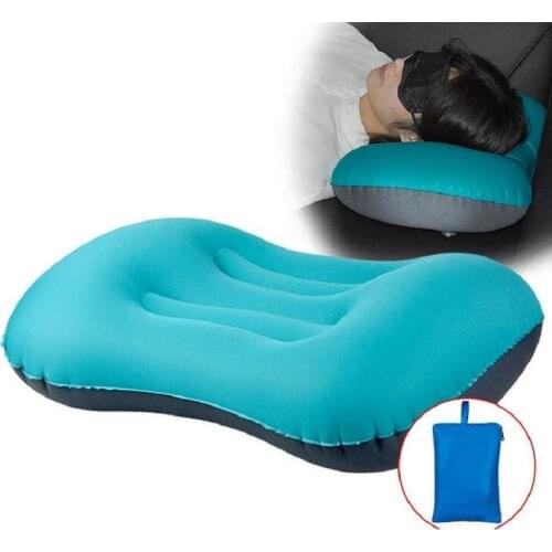 Ultralight Portable Travel Pillow, Inflatable Camping Pillow for Travel Hiking Backpacking Fishing Hunting Beach