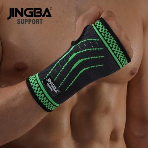 JINGBA SUPPORT 1PCS Sports Protective Gear Boxing hand wraps hand band bandage support+Weightlifting Bandage Wristband Support