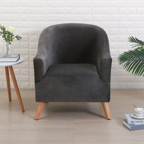 Solid colorsofa coverplush stretch sofa cover Polyester semicircle sofa cover club study living room sofa cover