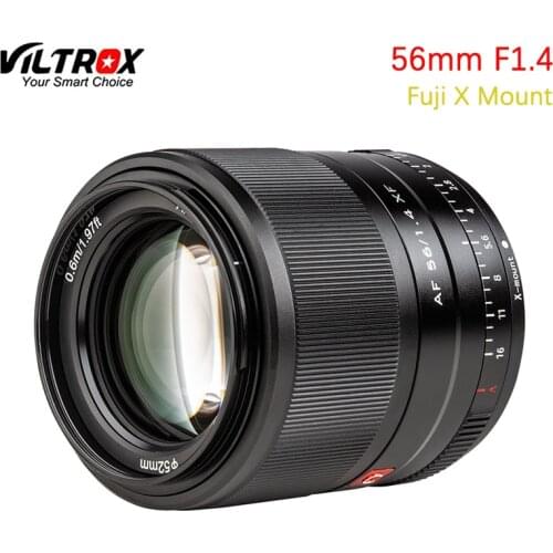VILTROX 56mm F1.4 Large Aperture Auto Focus Lens APS-C Lens for Fujifilm X-mount Mirrorless Cameras X-T10 X-T2 XT-3 X-T20 XT-30