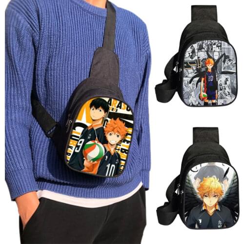 Volleyball Anime Haikyuu! Chest Bag New Anti-thief Crossbody Bag Water Repellent Shoulder Bags Boys Girls Mini Messenger Bag