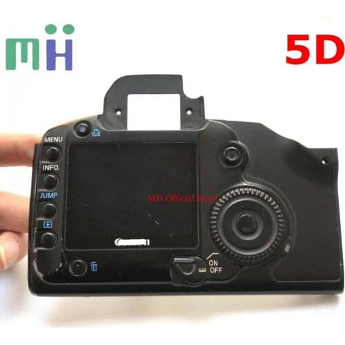 Second-hand For Canon 5D Back Cover Rear Case Shell with LCD Screen Display Button Flex Cable Camera Replacement Spare Part