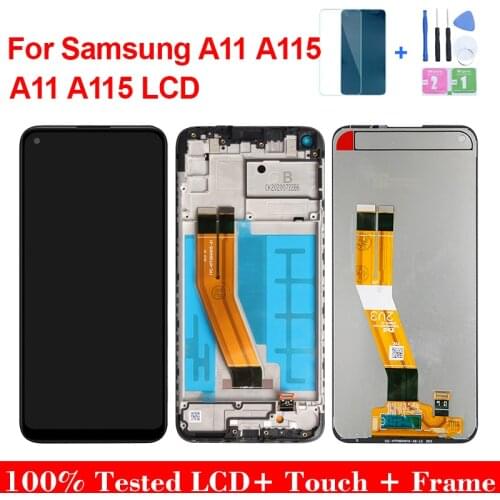 6.4'' LCD Display For SAMSUNG Galaxy A11 A115 2020 A115F A115F/DS A115M/DS LCD Touch Screen Digitizer Assembly + with Frame