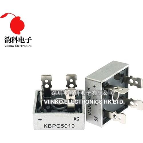 2PCS KBPC5010 50A 1000V Diode Bridge Rectifier kbpc5010
