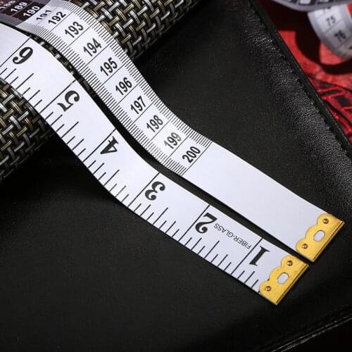 200pcs 2m Body Measuring Ruler Sewing Cloth Tailor Tape Measure Soft tape measure ruler chest/Waist circumference NO267