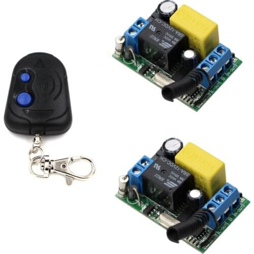 315Mhz 433Mhz New AC 220 V 1 CH Wireless Remote Control Switch System 1X Transmitter + 2 X Receiver High Quality Control
