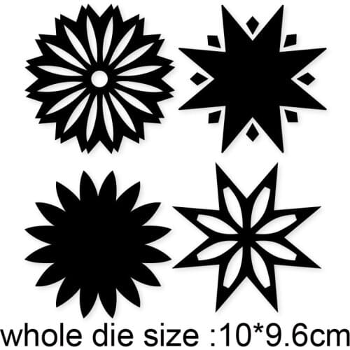 4pcs flowers Metal Cutting Dies Stencils new carft Scrapbooking Photo Album Decoration Embossing Paper Card making die cut