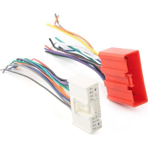 Car Stereo Radio Installation Male + Female 24-Pin Replacement Wire Wiring Harness Set for Mazda 2 3 5 6 CX-7 CX9