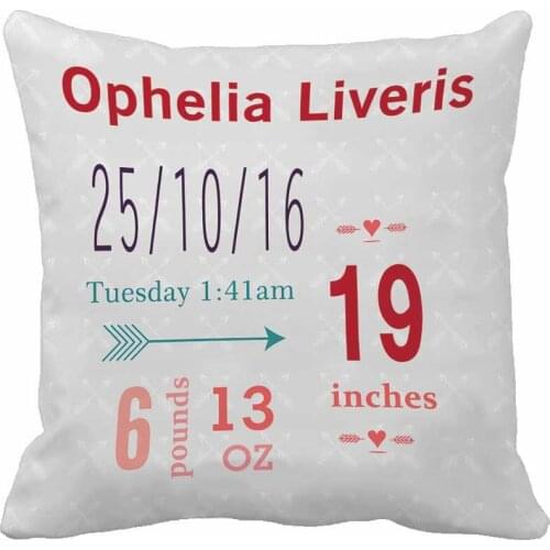 BoyS Nursery Room Baby Stat Arrow Pattern Throw Cushions Decorative Cushion Cover Pillow Case Customize Gift By Lvsure For Car