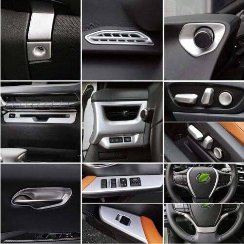 For Lexus UX UX200 UX250 2018-2021 Car Interior Central Control Modify Frame Cover Trim Exterior Styling Matte Silver Refit