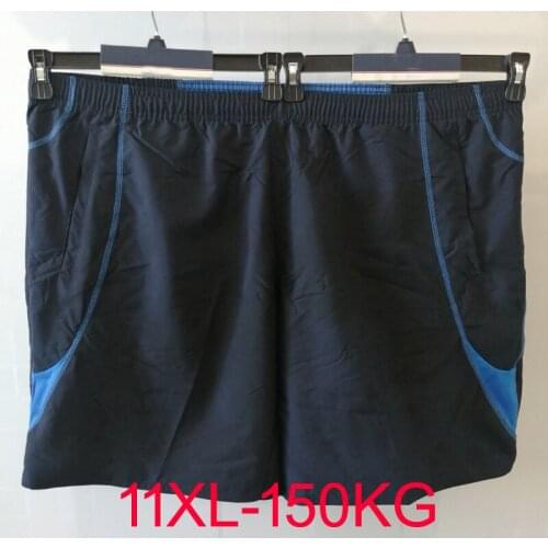 Men summer plus size cargo shorts pockets oversize 9XL 11XL shorts Navy blue color loose supersize shorts fat 50 52 48 49 150KG