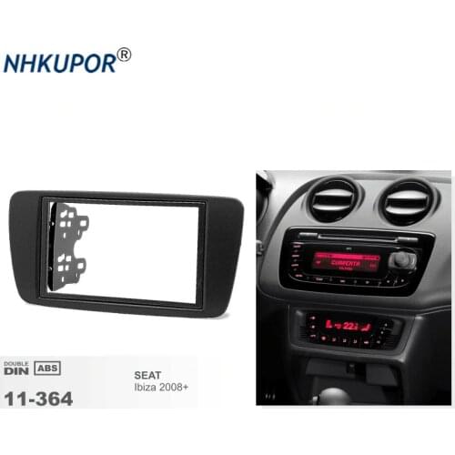 11-364 Car DVD CD Radio Fascia Trim install kit for SEAT Ibiza 2008+ Stereo Dash Facia Trim Surround CD Installation Frame Kit