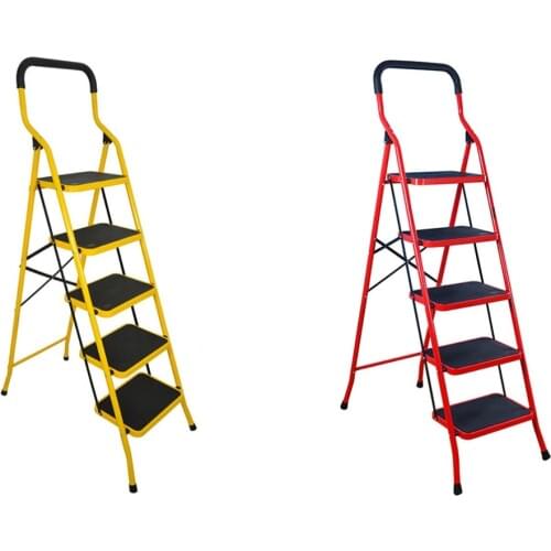 5 Steps Step Ladder Foldable Safety Ladder Non Slip For Kitchen Garage Household Step Ladder Home Furniture Steps Ladder DQTY05