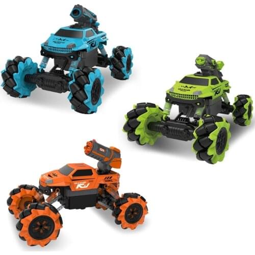 2.4GHz Remote Control Car 360 °Rotating RC Off Road Drifting Radio Crawler Bubble Machine for Kids Gifts Toys 77HD
