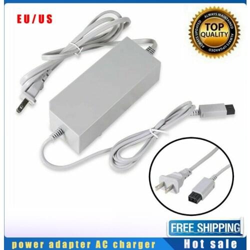 EU/US Wall Power Adapter AC Charger White Charging Cable Cord Plug For Nintendo Wii Game Console 100-240V Accessories New