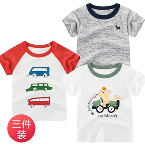 New brand childrens wear 2020 summer childrens short sleeve T-shirt stalls boys' clothes pure cotton childrens short sleeve
