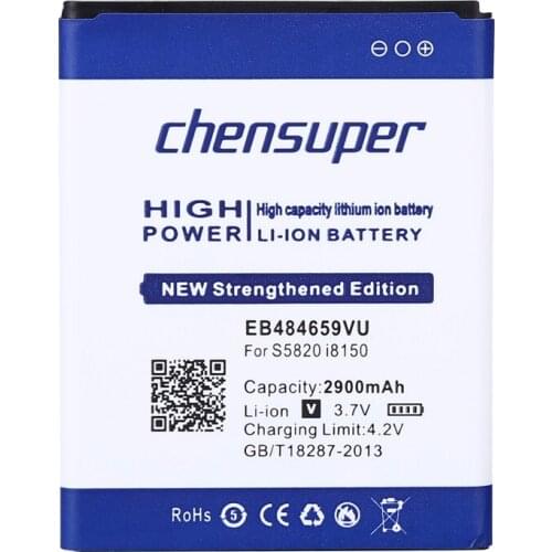 NEW 2900mAh EB484659VA EB484659VU Battery for Samsung Galaxy S5820 I8150 W689 S5690 T759 I8350 S8600 M930 i110 R730 i677